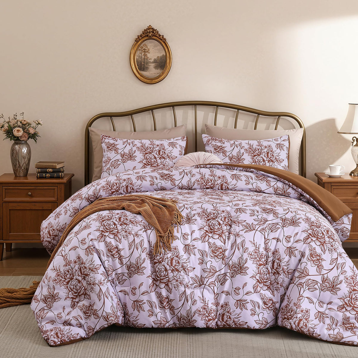 Cheetah Print Comforter Set Queen, Luxury Leopard Print Bedding, Blush