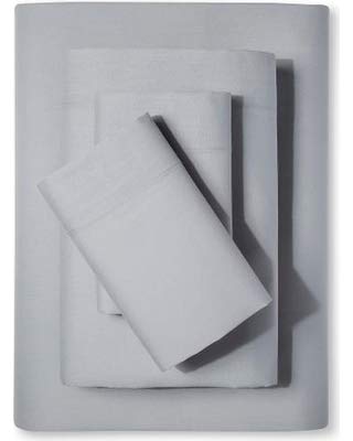 Full XL Microfiber Fitted Sheets, 2-Pack,15" Deep Pocket, Black
