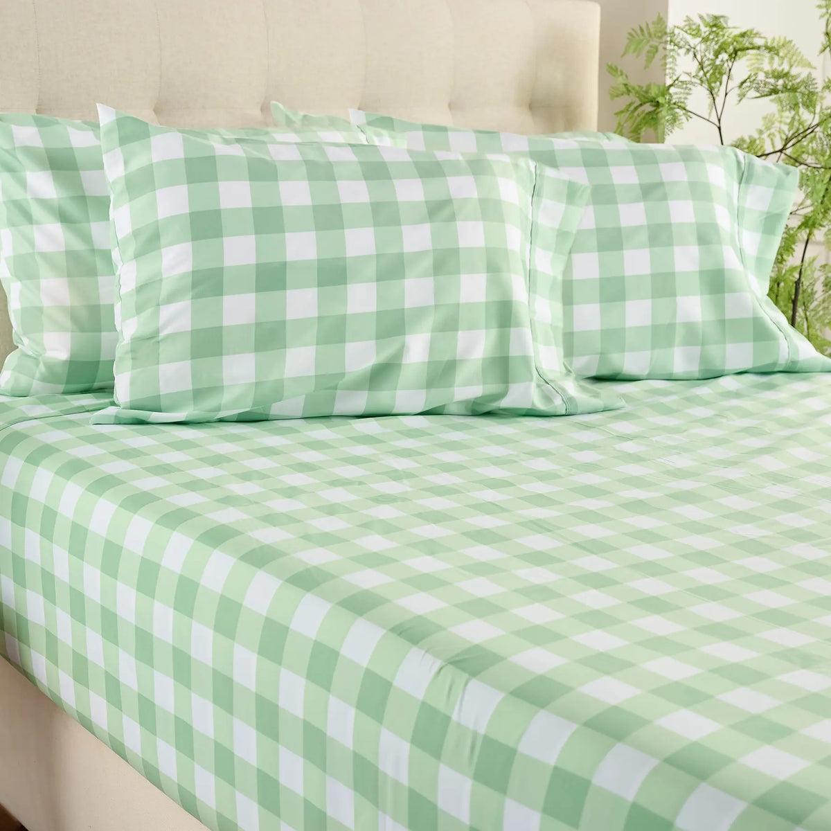 Home Reflections Double Brushed Sheet Set w/ Extra Cases Pillow