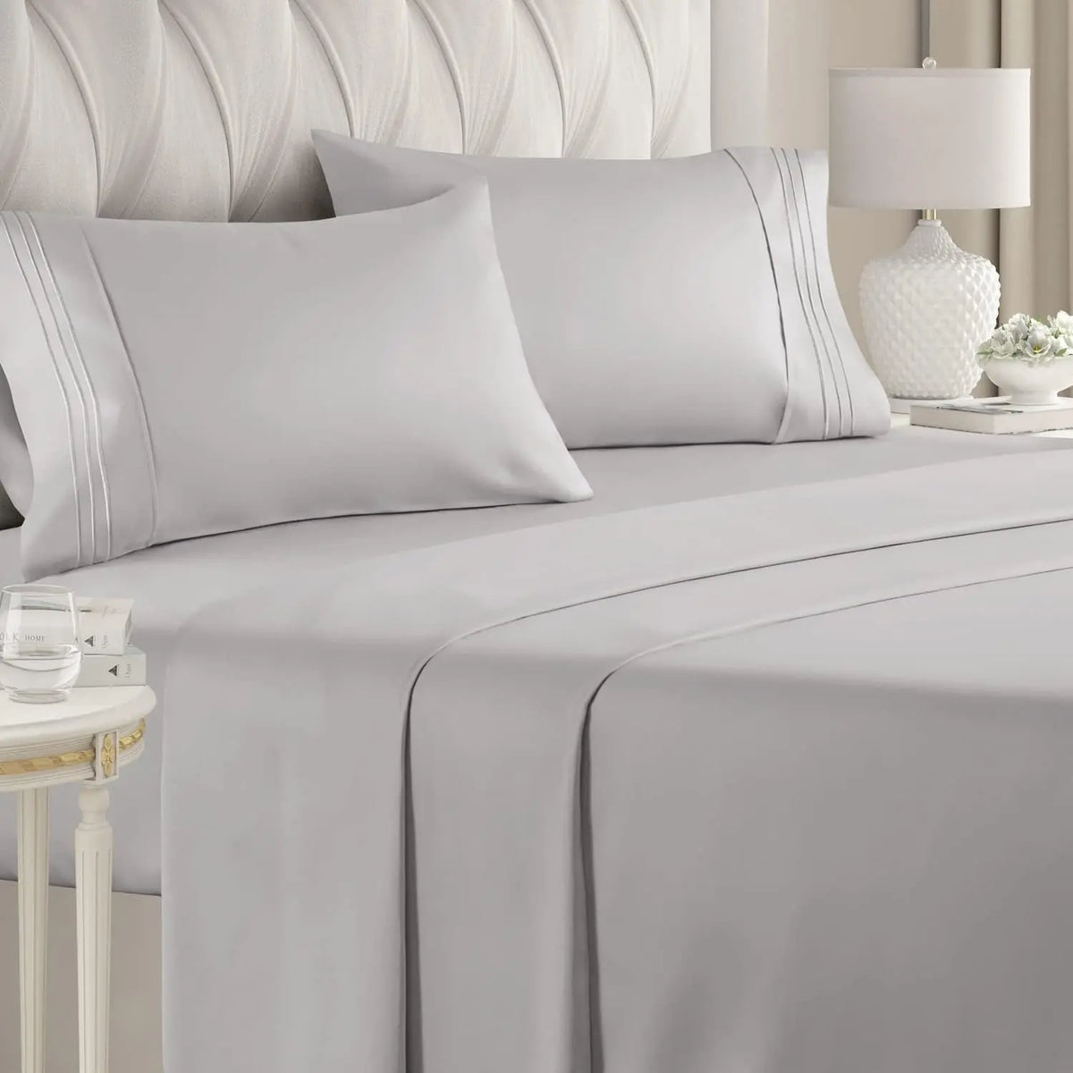CGK | Soft Essentials Sheet Set – 4 Piece Sheet Set, Easily Fits 8-16 Inch Mattresses - Ultra Soft Wrinkle & Fade Resistant Fabric