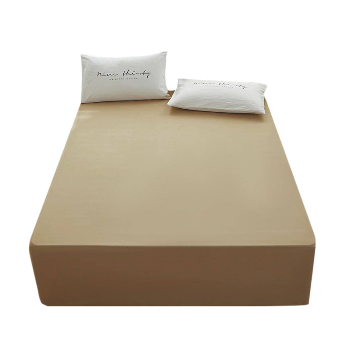 Bedding Queen Size Fitted Sheet Only- Bottom Mattress Fitted Sheet-Fits 15inches Deep Pocket Mattress-Soft and Microfibe-Shrinkage and Fade Resistantr-Easy Care-Dark Green