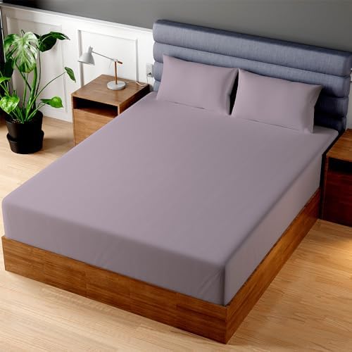 Superity Luxurious Hotel Quality Full XL Fitted Sheet 100% Cotton Ultra Soft, Skin-Friendly & Hypoallergenic Deep Pocket Fits 16 Mattress Easy Care & Snug Fit (Full XL Size -54 x 80)
