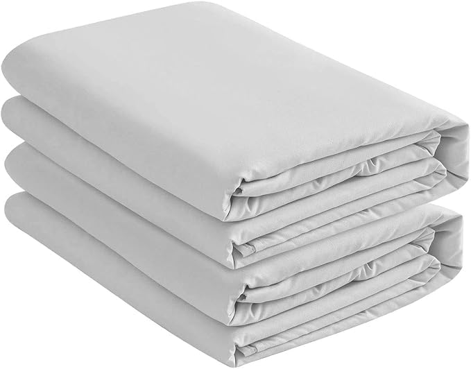 Full XL Microfiber Fitted Sheets, 2-Pack,15" Deep Pocket, Black