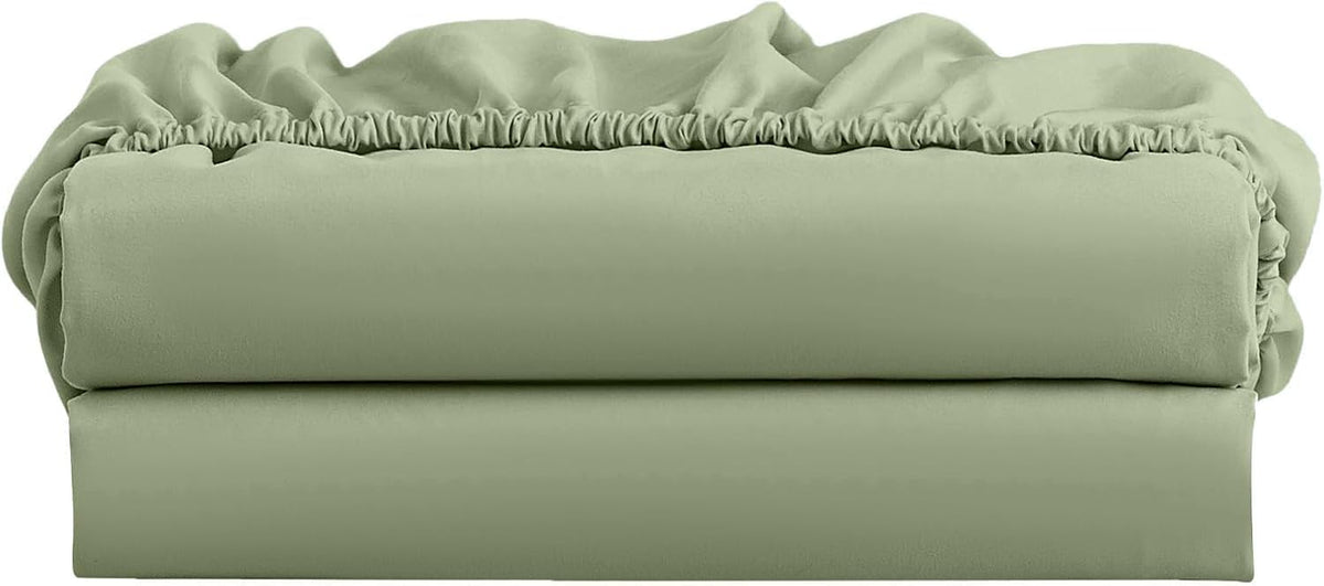 Full XL Microfiber Fitted Sheets, 2-Pack,15" Deep Pocket, Black