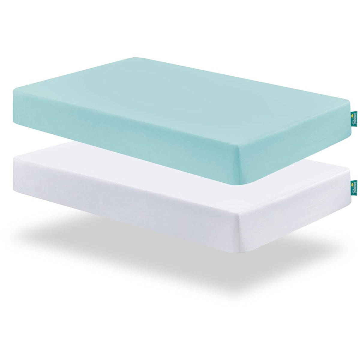 Crib Sheets Fitted for Boys, Neutral Toddler Bed Sheets Girl, 2 Pack