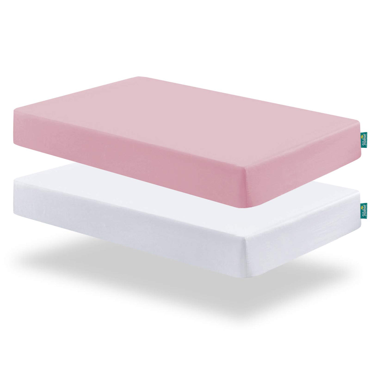 Crib Sheets Fitted for Boys, Neutral Toddler Bed Sheets Girl, 2 Pack