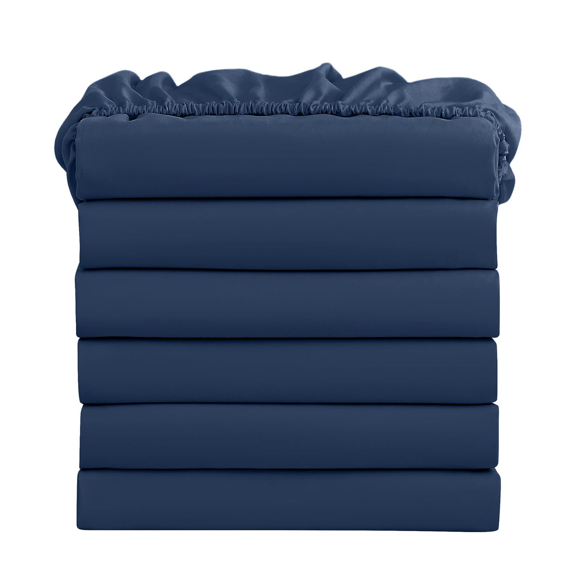 FreshCulture Twin Fitted Sheets, Bulk Pack of 6, Deep Pocket, Soft Microfiber Bottom Sheets for Home, Salons, Hotels, Twin Size Fitted Sheets Only (White)