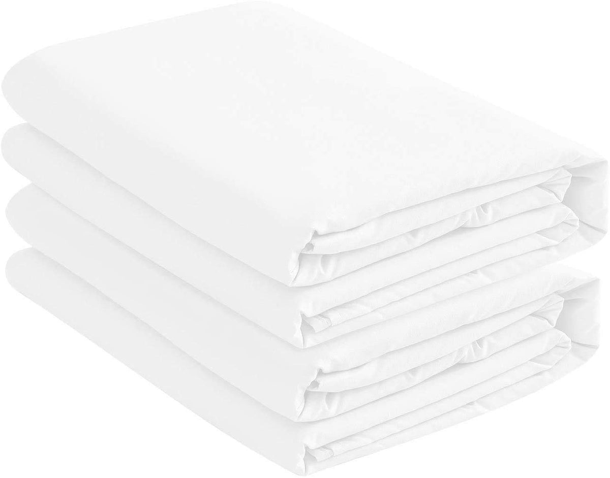 Full XL Microfiber Fitted Sheets, 2-Pack,15" Deep Pocket, Black