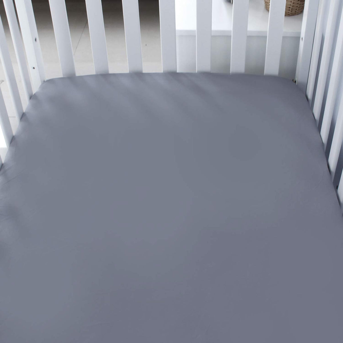 Crib Sheets Fitted for Boys, Neutral Toddler Bed Sheets Girl, 2 Pack