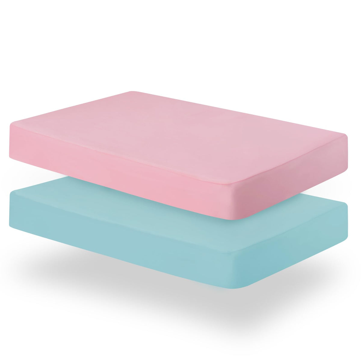 Crib Sheets Fitted for Boys, Neutral Toddler Bed Sheets Girl, 2 Pack