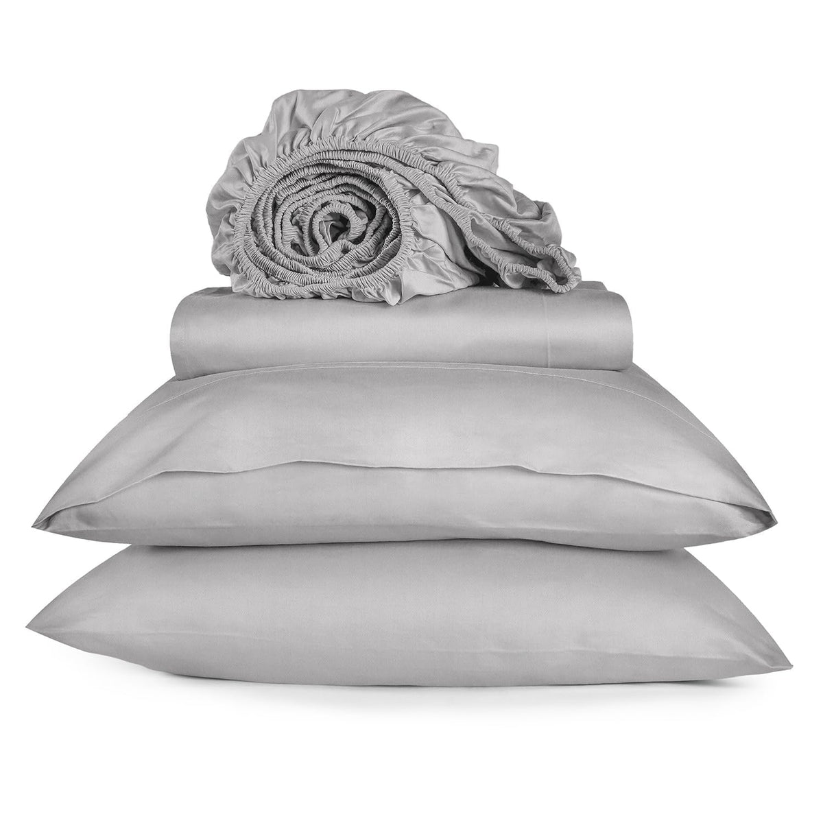 URBANHUT 100% Cotton Sheets King Size, for Everyday Use - White