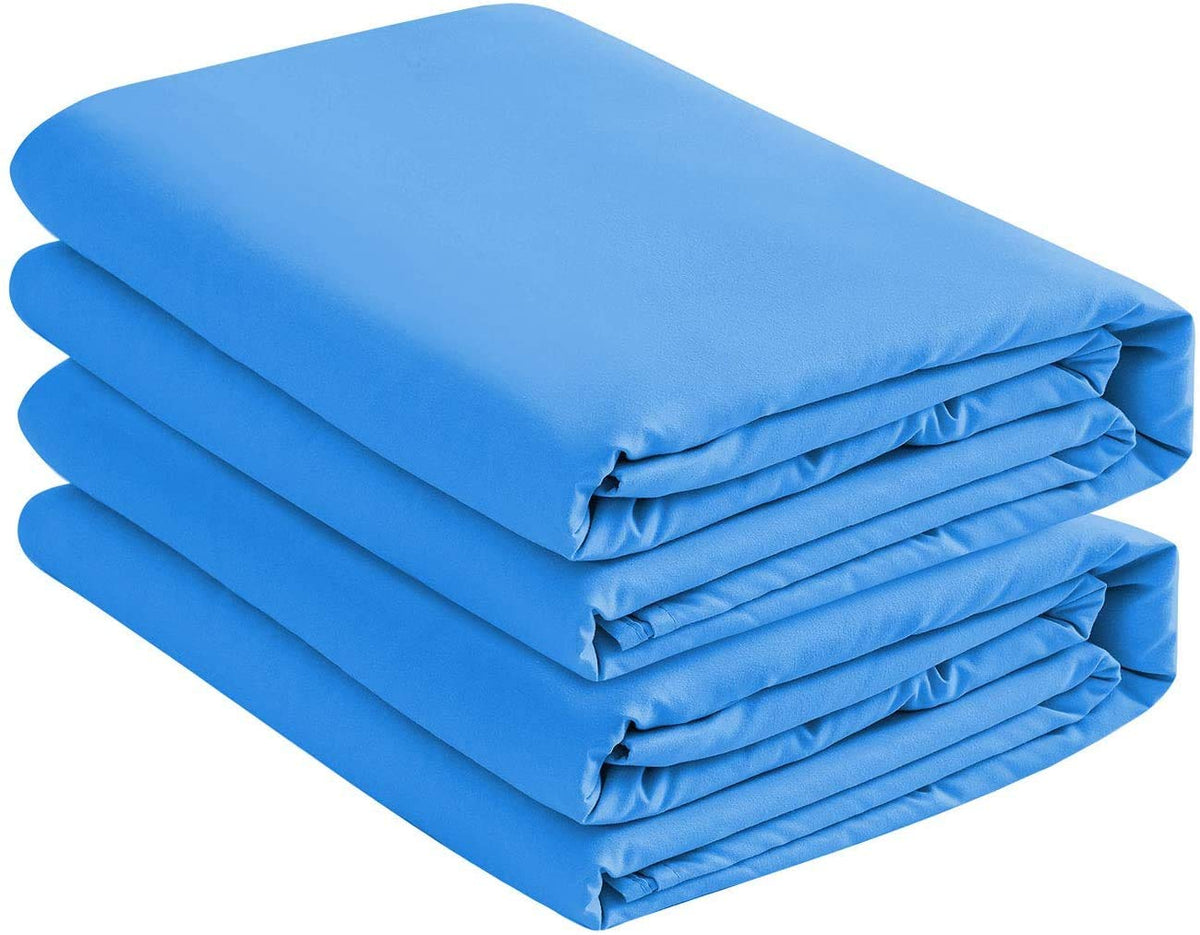 Full XL Microfiber Fitted Sheets, 2-Pack,15" Deep Pocket, Black
