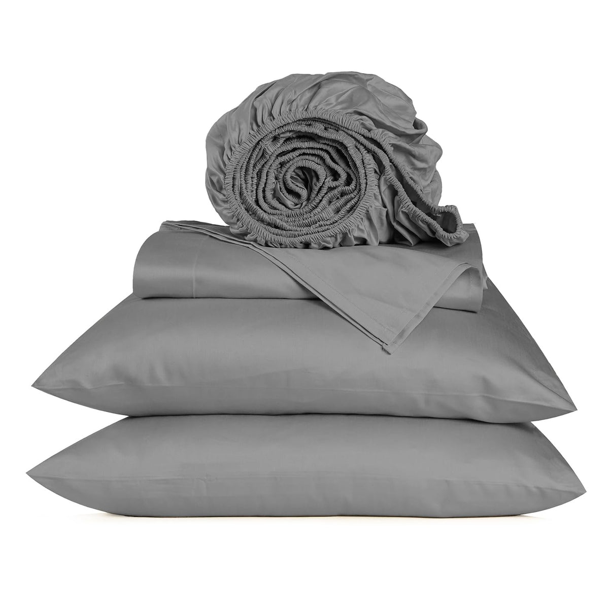URBANHUT 100% Cotton Sheets King Size, for Everyday Use - White