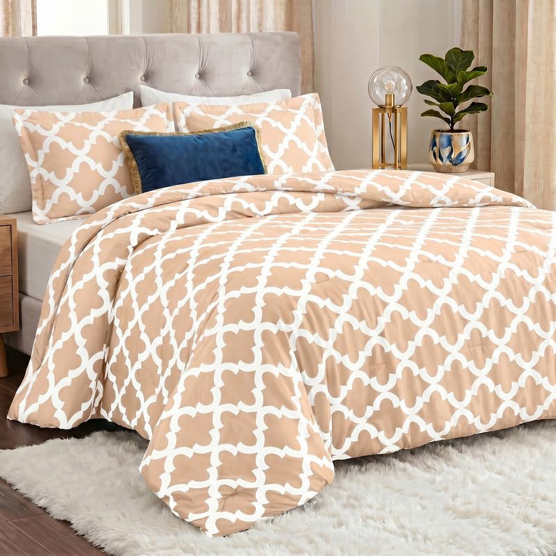 Utopia Bedding 3 Pc Queen Comforter Set, Printed Comforter, Meadow Mist