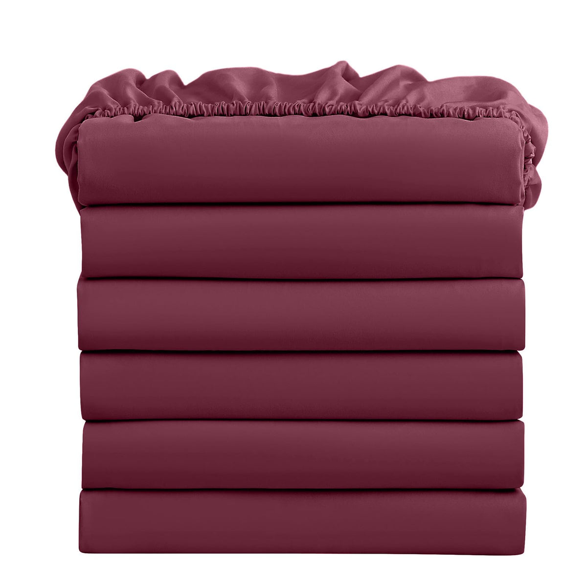 FreshCulture Twin Fitted Sheets, Bulk Pack of 6, Deep Pocket, Soft Microfiber Bottom Sheets for Home, Salons, Hotels, Twin Size Fitted Sheets Only (White)