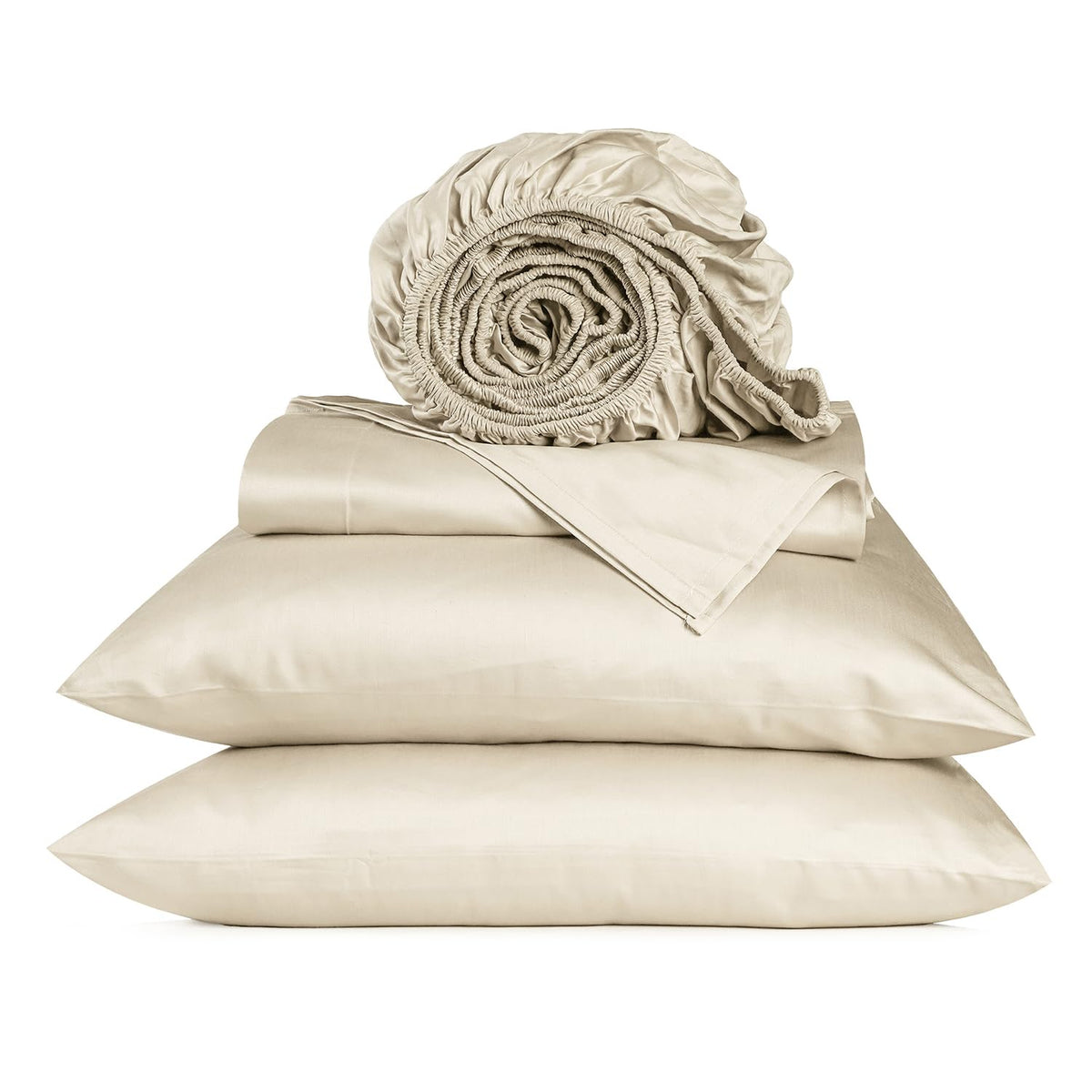 URBANHUT 100% Cotton Sheets King Size, for Everyday Use - White