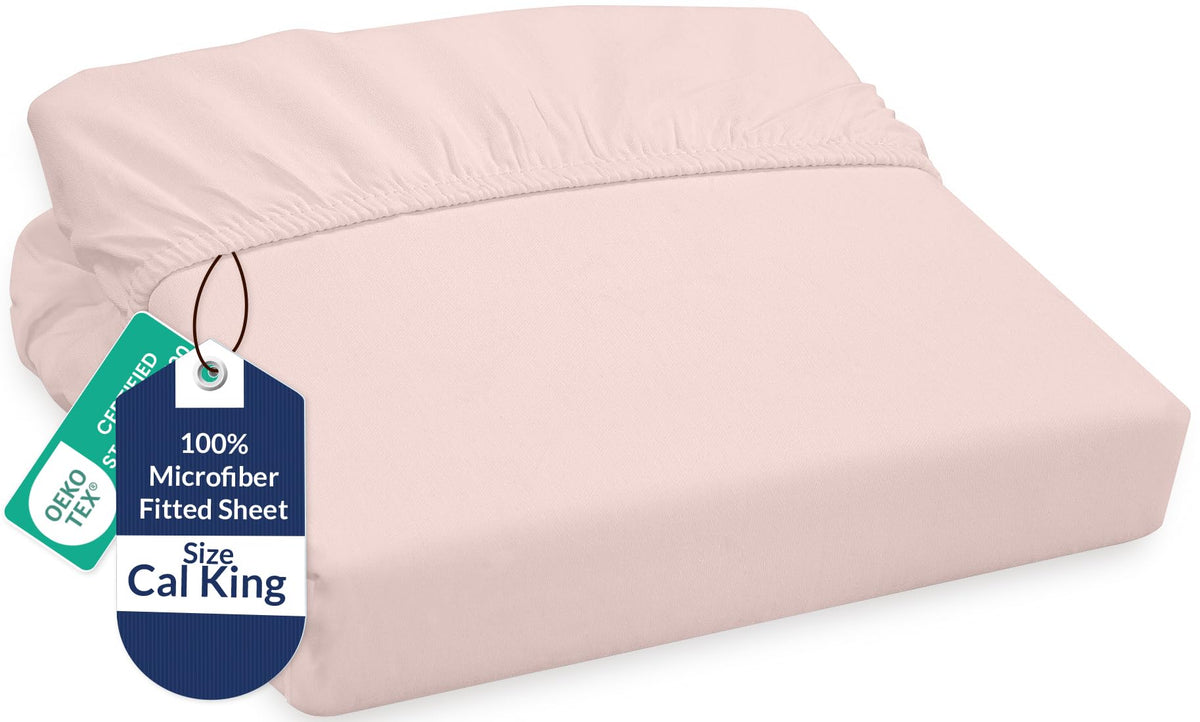 Royale Linens Fitted Sheet Queen - Ultra Soft 1800 Brushed Microfiber - Hotel Luxury Bottom Sheets - Wrinkle Free & Fade Resistant - Deep Pocket Fitted Sheet Only (Queen, White)