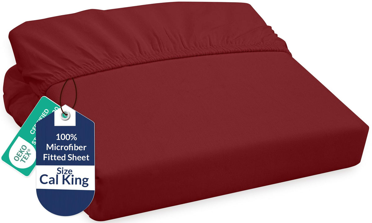 Royale Linens Fitted Sheet Queen - Ultra Soft 1800 Brushed Microfiber - Hotel Luxury Bottom Sheets - Wrinkle Free & Fade Resistant - Deep Pocket Fitted Sheet Only (Queen, White)