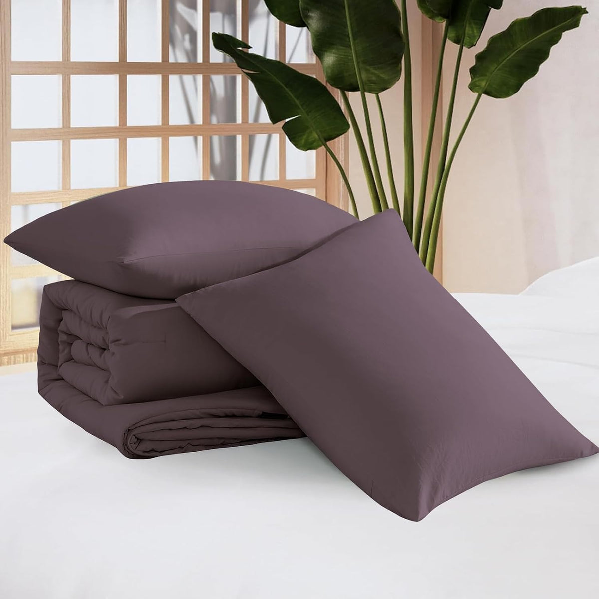WRENSONGE Queen Comforter Set-3 Pieces Soft Comforters Queen Size Bedding