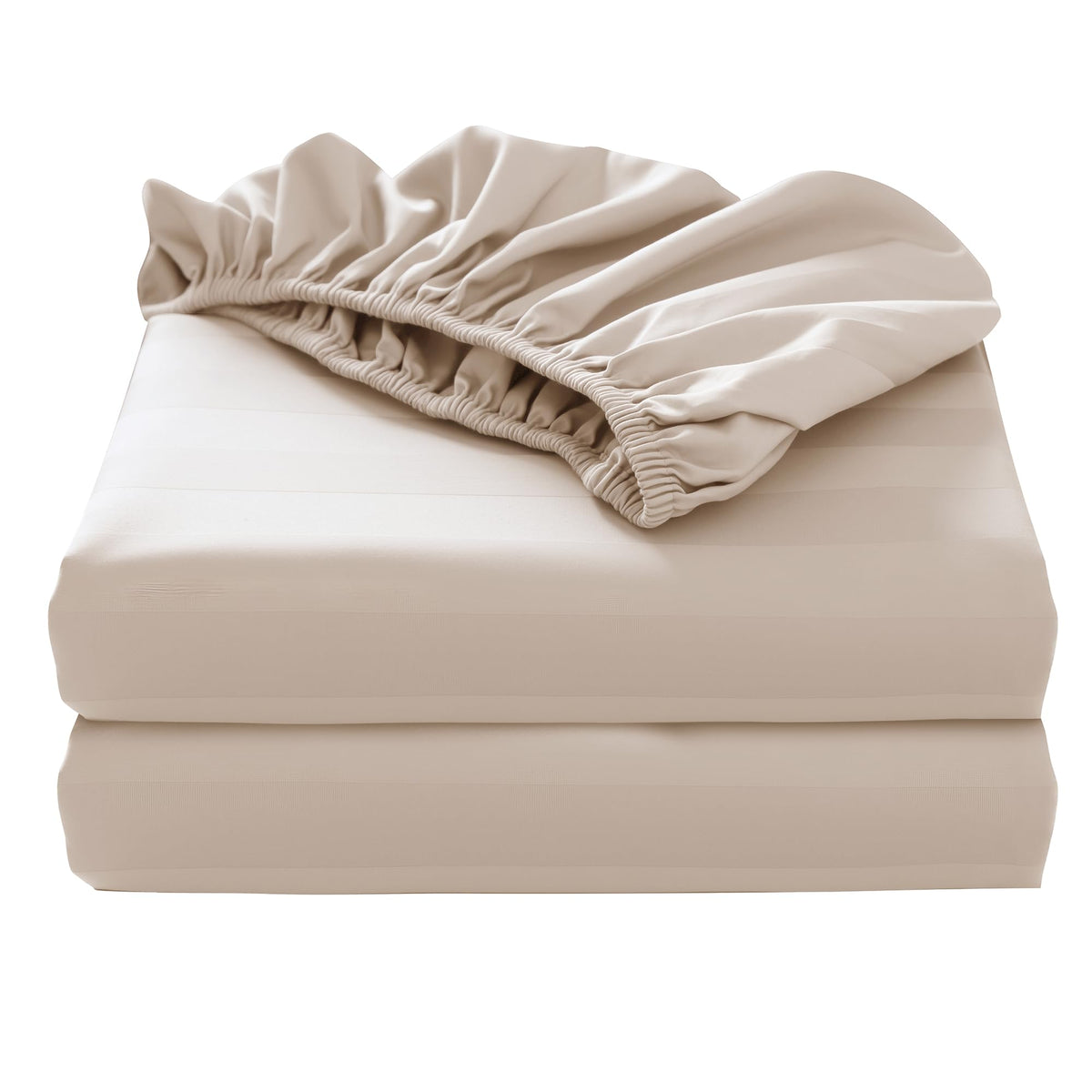 2-Pack Pure Cotton Twin XL Fitted Sheet for Adjustable Bed Split King, 600 TC 16" Deep Pocket Egyptian Cotton Fitted Sheet (2pcs, Twin XL, Dark Grey)