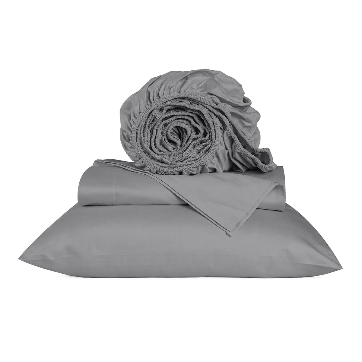 URBANHUT 100% Cotton Sheets King Size, for Everyday Use - White
