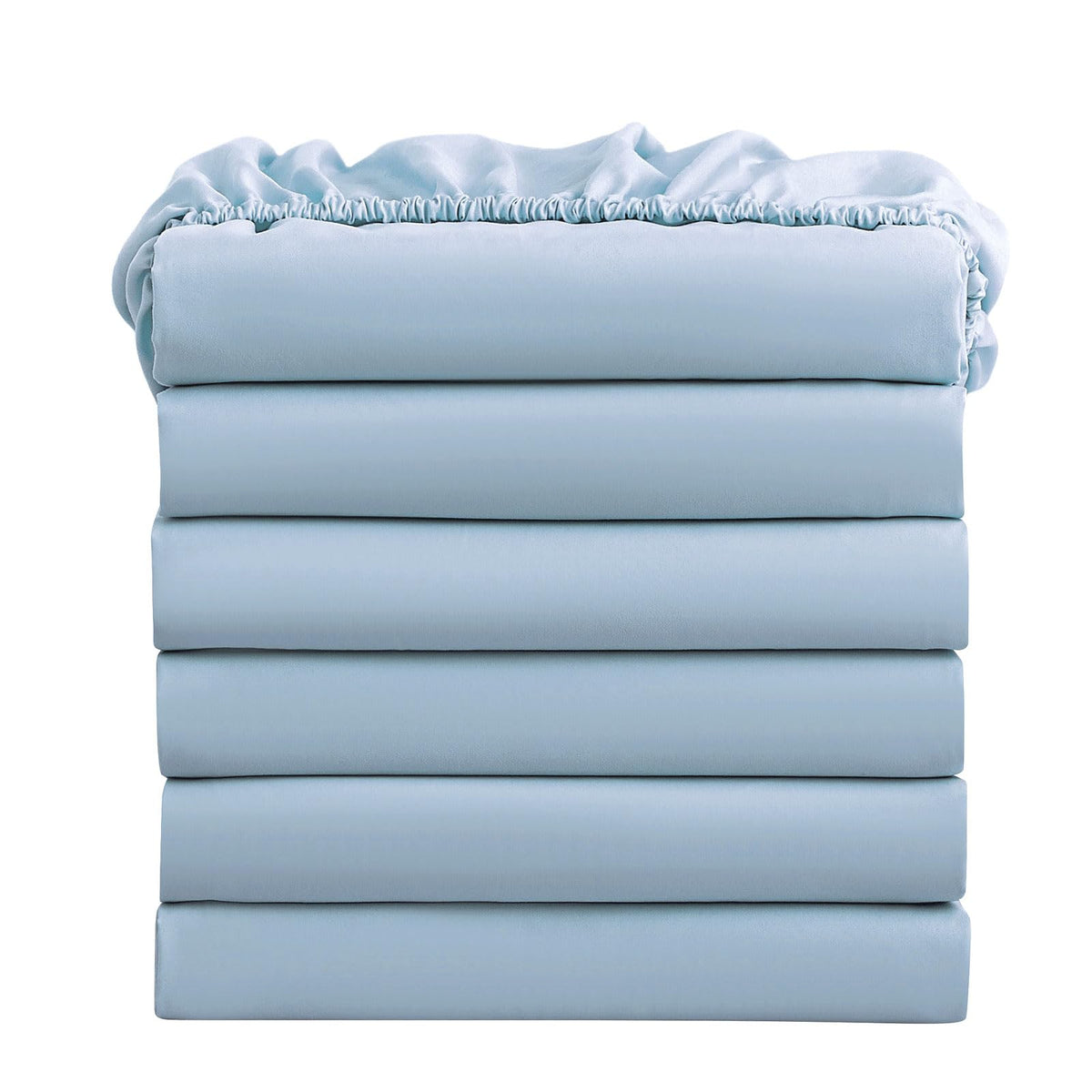 FreshCulture Twin Fitted Sheets, Bulk Pack of 6, Deep Pocket, Soft Microfiber Bottom Sheets for Home, Salons, Hotels, Twin Size Fitted Sheets Only (White)