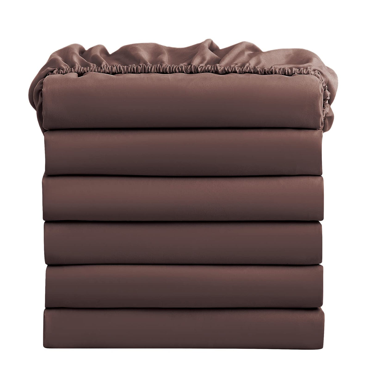 FreshCulture Twin Fitted Sheets, Bulk Pack of 6, Deep Pocket, Soft Microfiber Bottom Sheets for Home, Salons, Hotels, Twin Size Fitted Sheets Only (White)