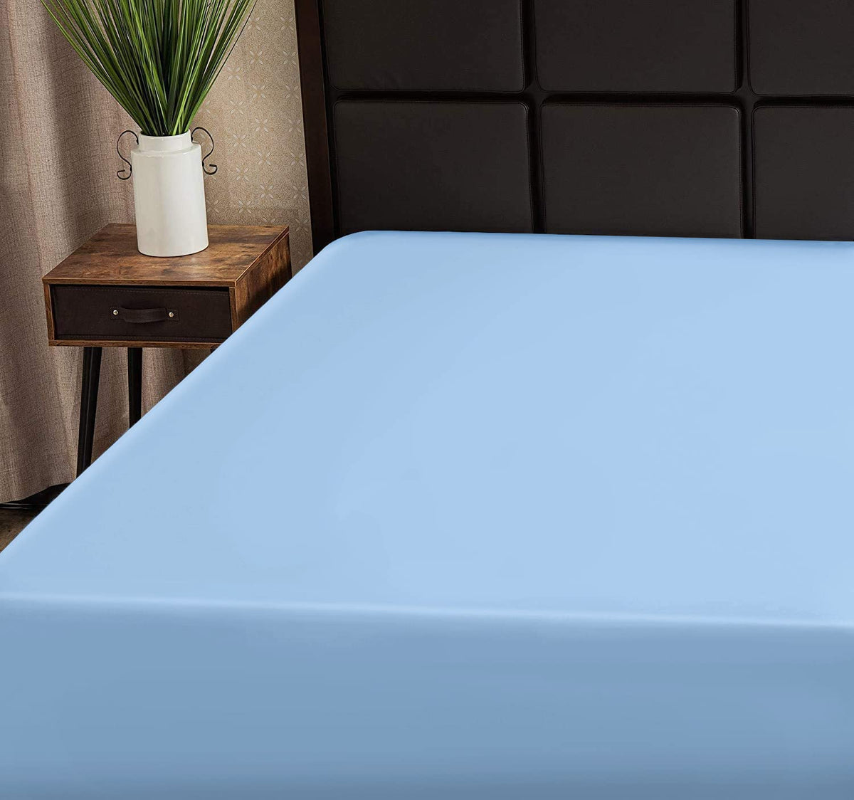 Superity Luxurious Hotel Quality Full XL Fitted Sheet 100% Cotton Ultra Soft, Skin-Friendly & Hypoallergenic Deep Pocket Fits 16 Mattress Easy Care & Snug Fit (Full XL Size -54 x 80)
