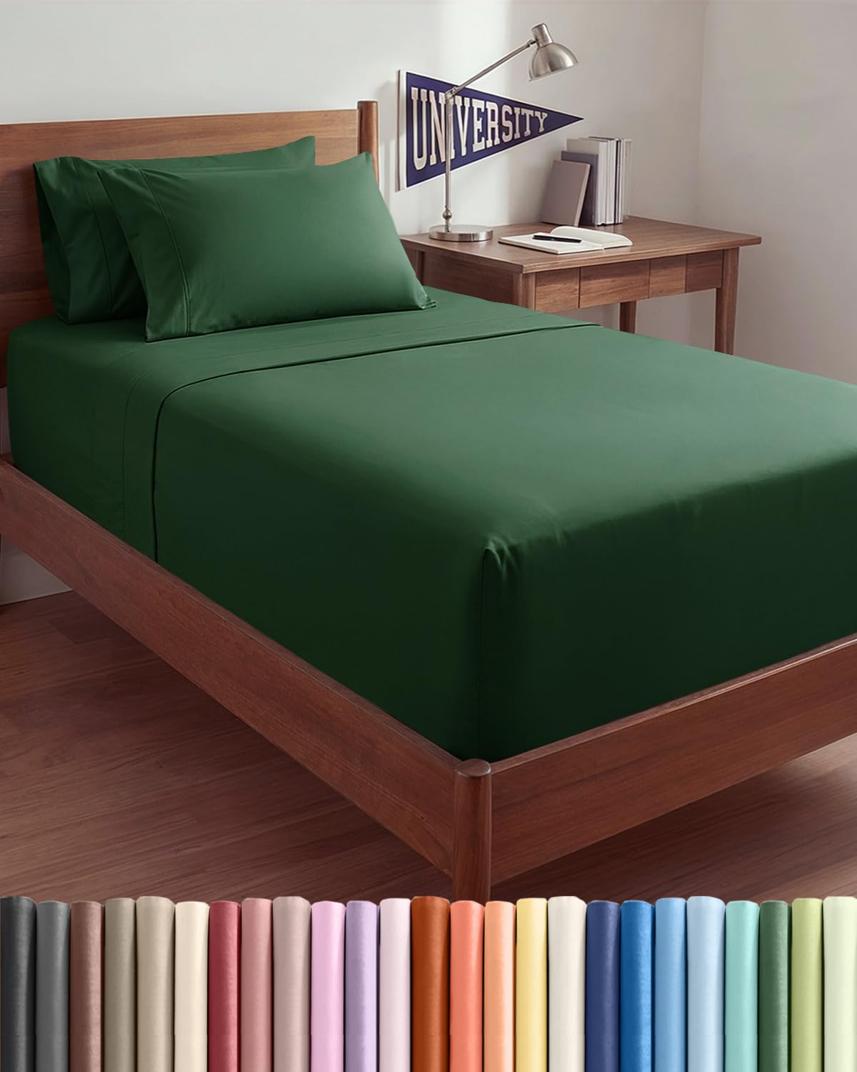 Extra Deep Queen Sheet Set - 6 Piece Breathable and Cooling Sheets - Grey