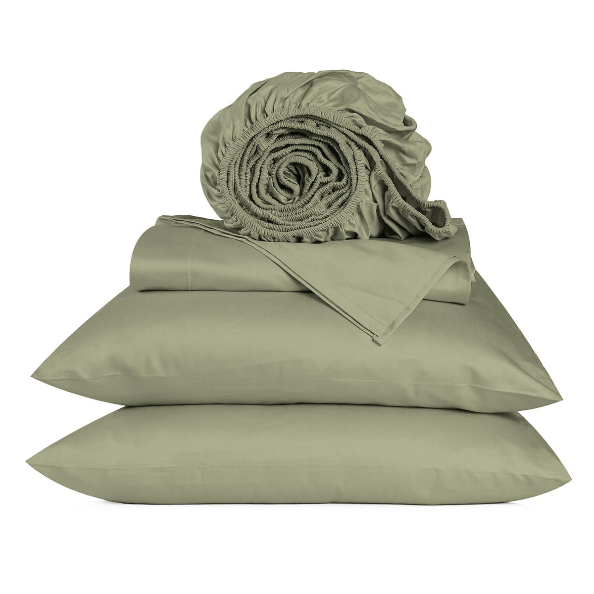 URBANHUT 100% Cotton Sheets King Size, for Everyday Use - White