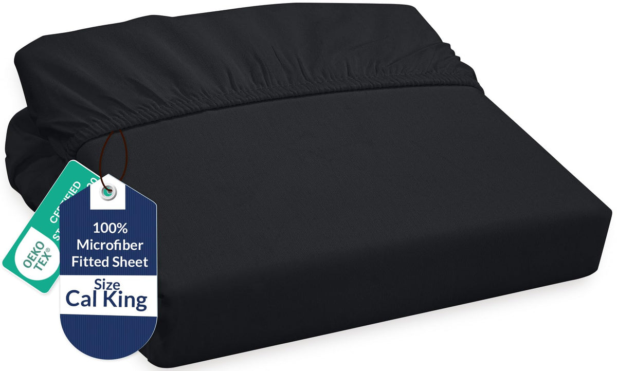Royale Linens Fitted Sheet Queen - Ultra Soft 1800 Brushed Microfiber - Hotel Luxury Bottom Sheets - Wrinkle Free & Fade Resistant - Deep Pocket Fitted Sheet Only (Queen, White)