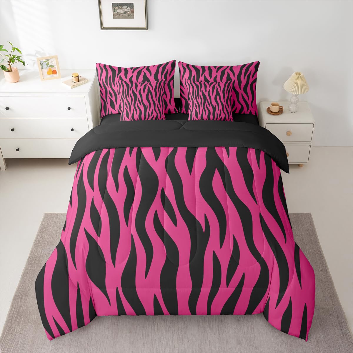 jejeloiu Leopard Print Comforter Set with Sheets 7 Piece Queen Size Cheetah Print Bedding Set for Kids Boys Girls Beige Bed in a Bag Modern Art Room Decor Soft Lightweight Microfiber