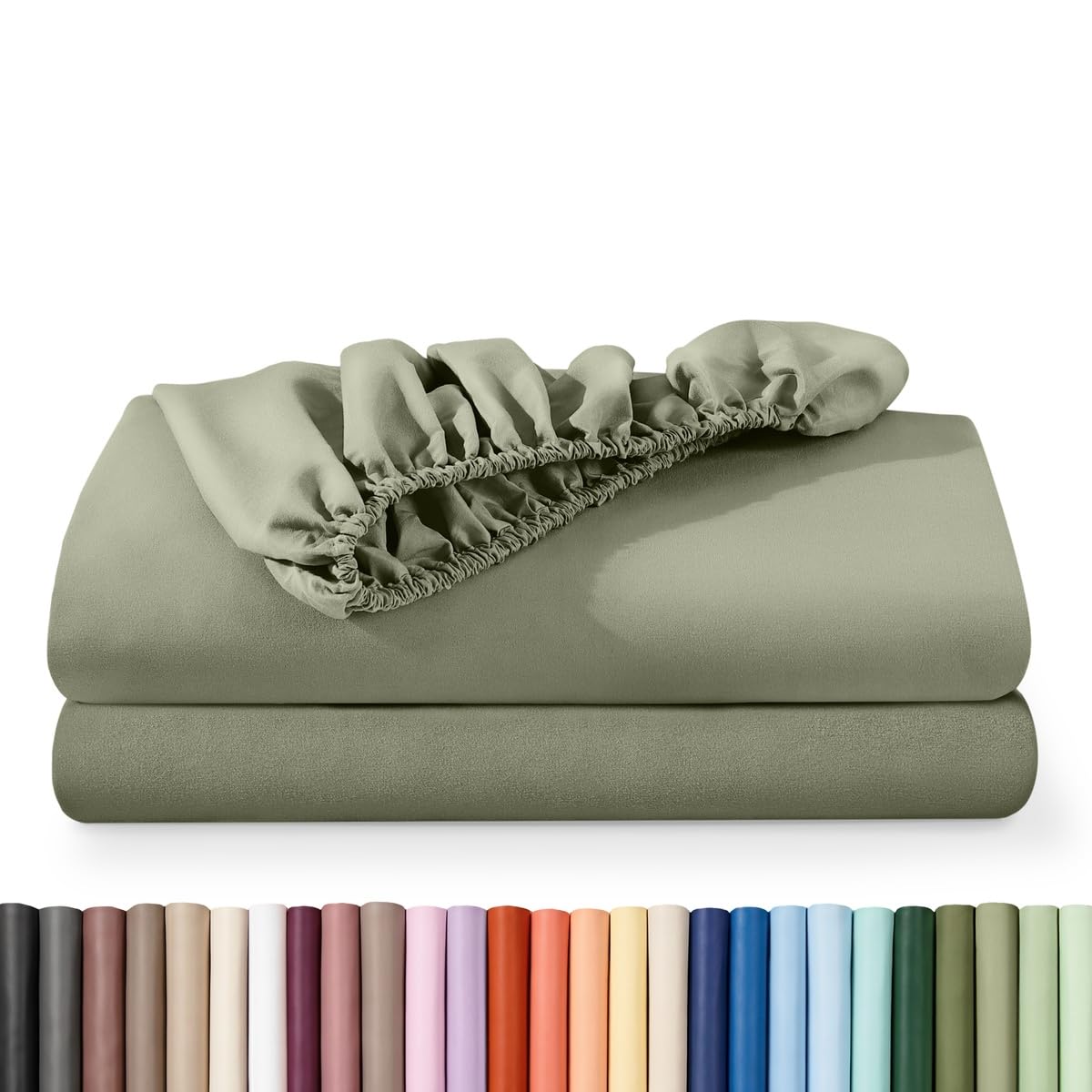 Bare Home 2-Pack Fitted Sheet 1800 Ultra-Soft (Queen, White)