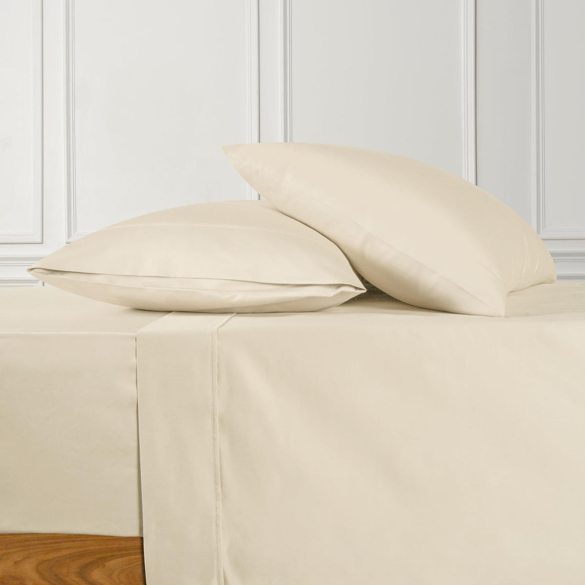 URBANHUT 100% Cotton Sheets King Size, for Everyday Use - White