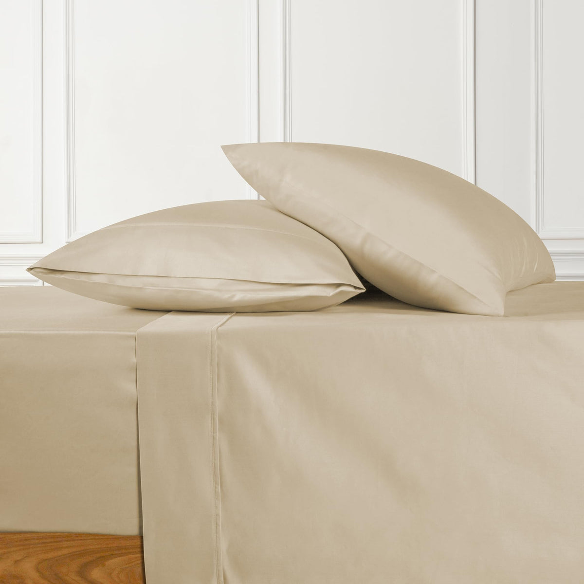 URBANHUT 100% Cotton Sheets King Size, for Everyday Use - White