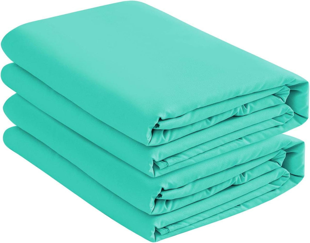 Full XL Microfiber Fitted Sheets, 2-Pack,15" Deep Pocket, Black
