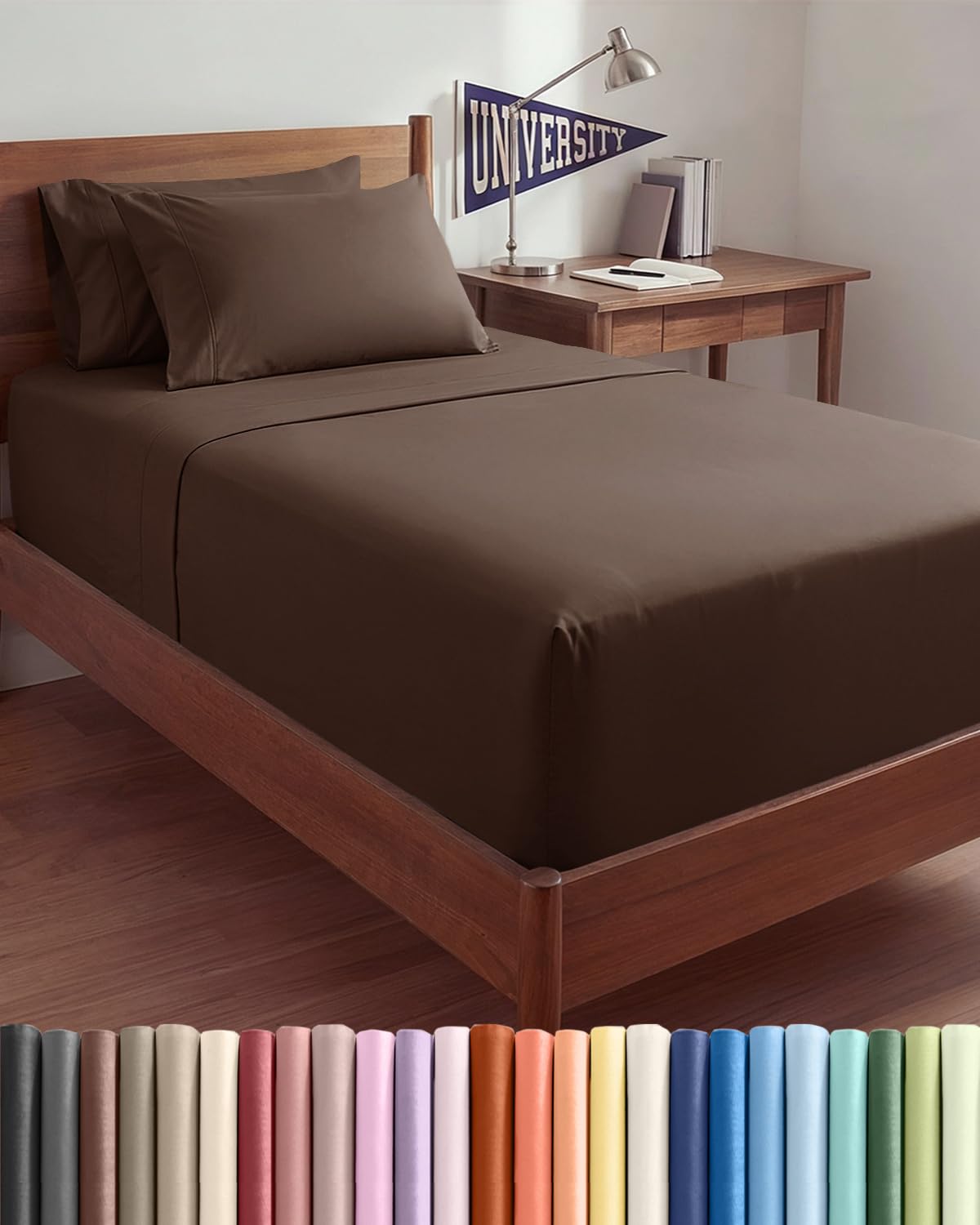 Extra Deep Queen Sheet Set - 6 Piece Breathable and Cooling Sheets - Grey