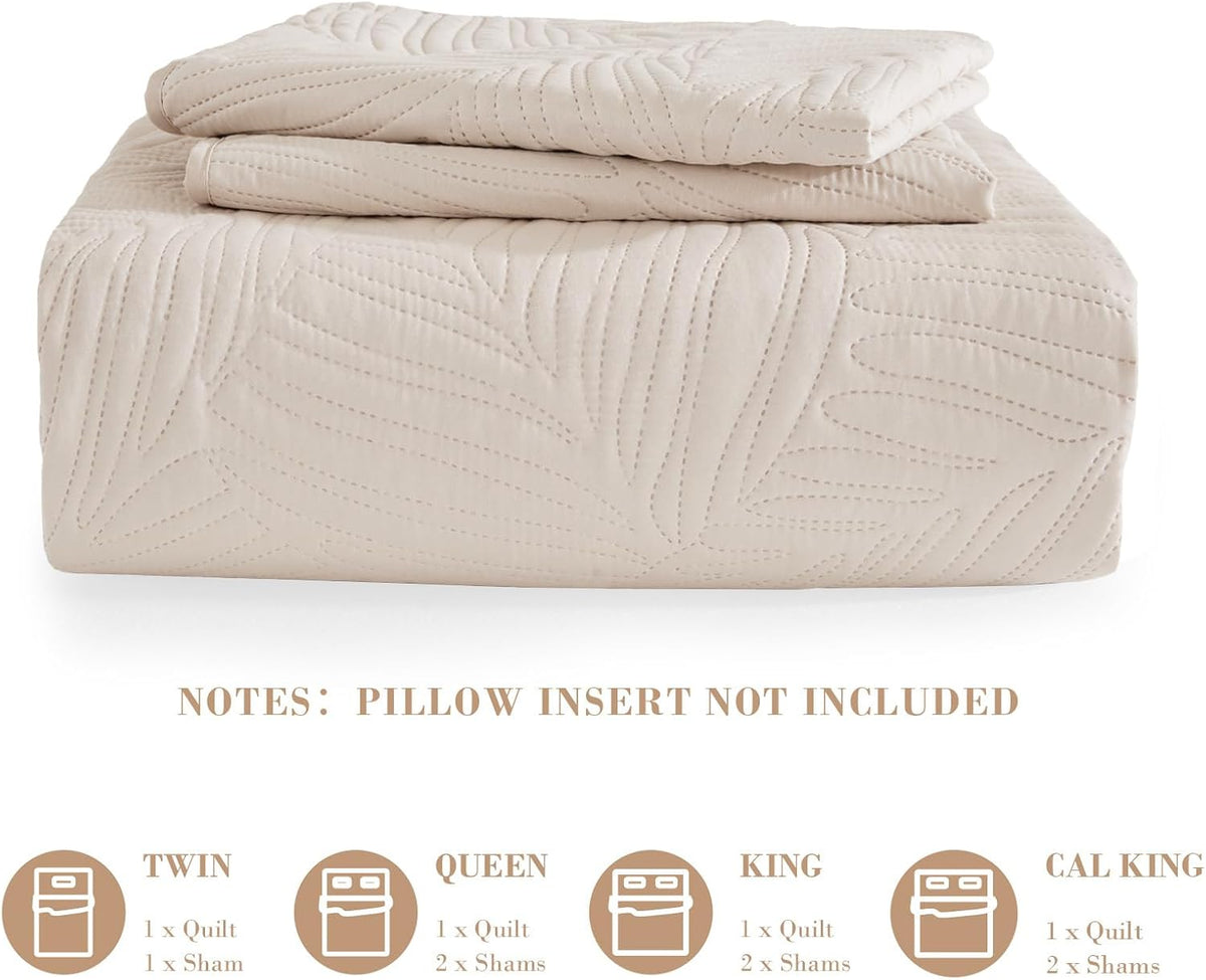 Exclusivo Mezcla Lightweight Full Queen Quilt Bedding Set, Soft Microfiber