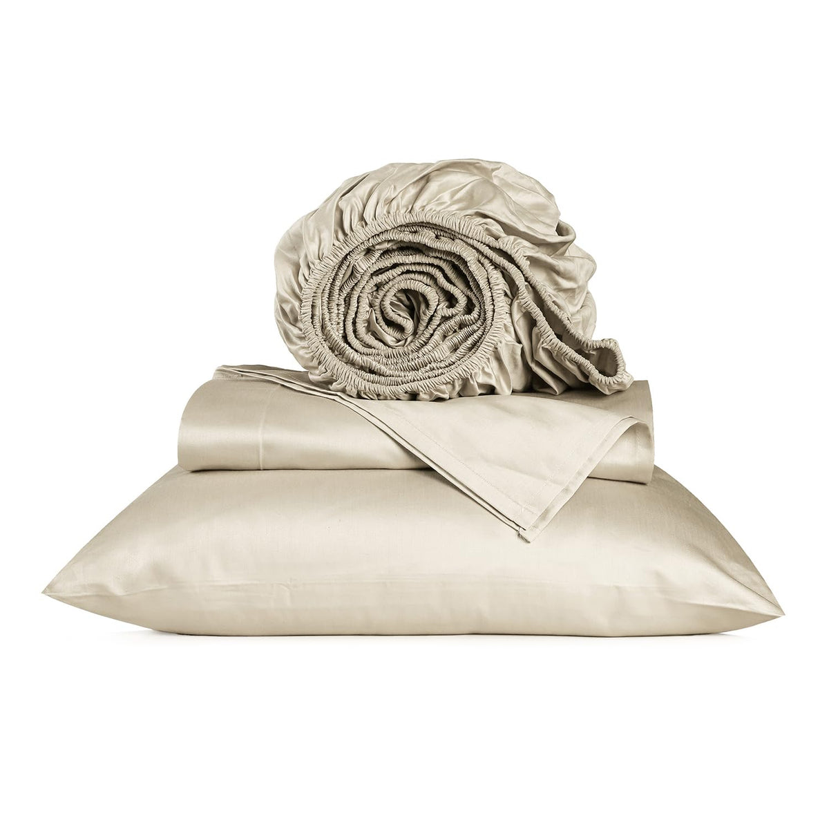 URBANHUT 100% Cotton Sheets King Size, for Everyday Use - White
