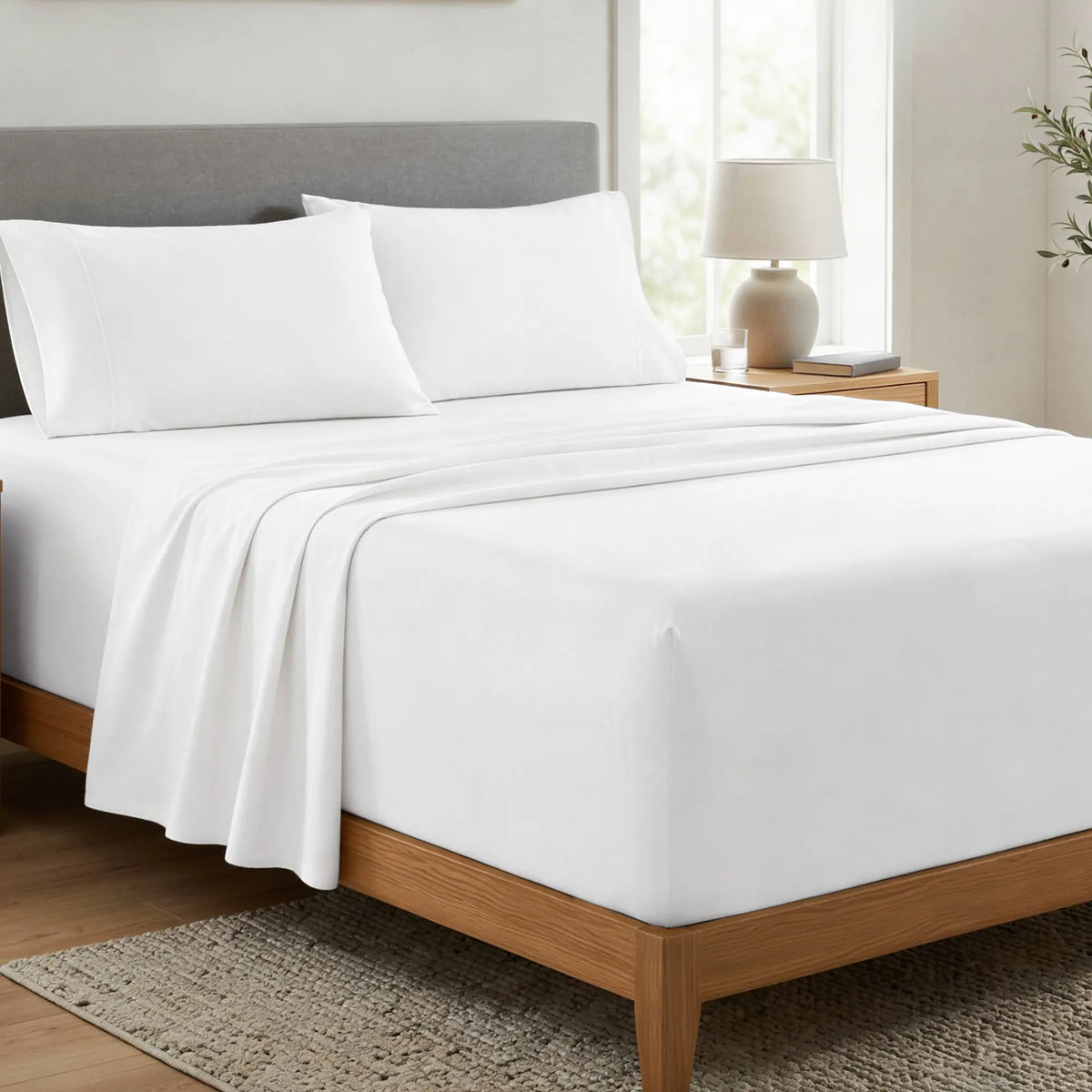 CGK | DeepFit Sheet Set – Extra Deep Pocket Sheet Set, Easily Fits 18-24 Inch Mattresses - Ultra Soft Wrinkle & Fade Resistant Fabric