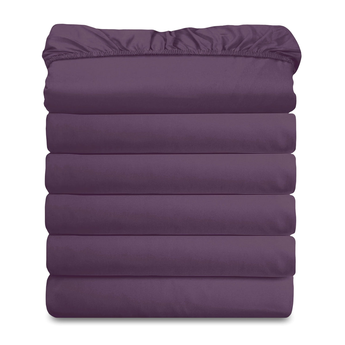 Elegant Comfort Ultra Soft Bulk Pack of 6 Bottom Fitted Sheets - 1500 Premium Hotel Quality Microfiber 6 Pack Fitted Sheets - Deep Pockets up to 16 Inches, Twin/Twin XL Size, Gray