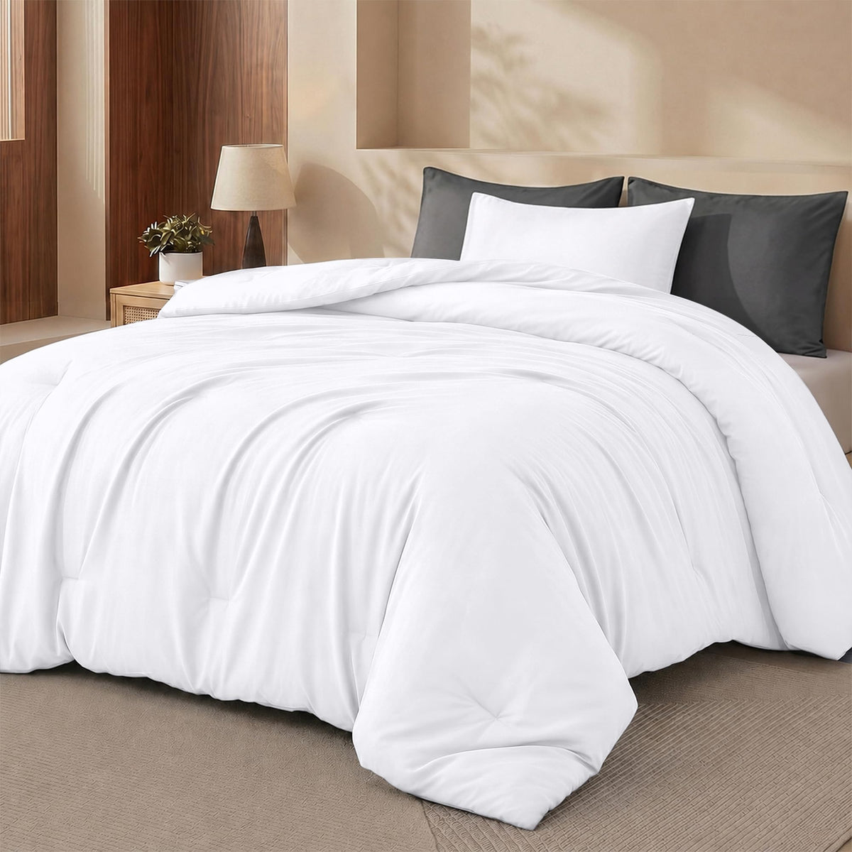 Utopia Bedding 3 Pc Queen Comforter Set, Printed Comforter, Meadow Mist