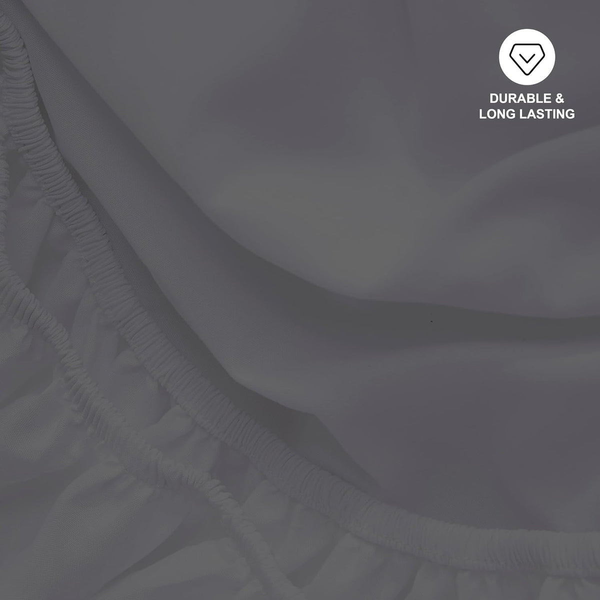 Hotella California King Size Fitted Sheet,14" Deep Pocket Dark Gray Sheet