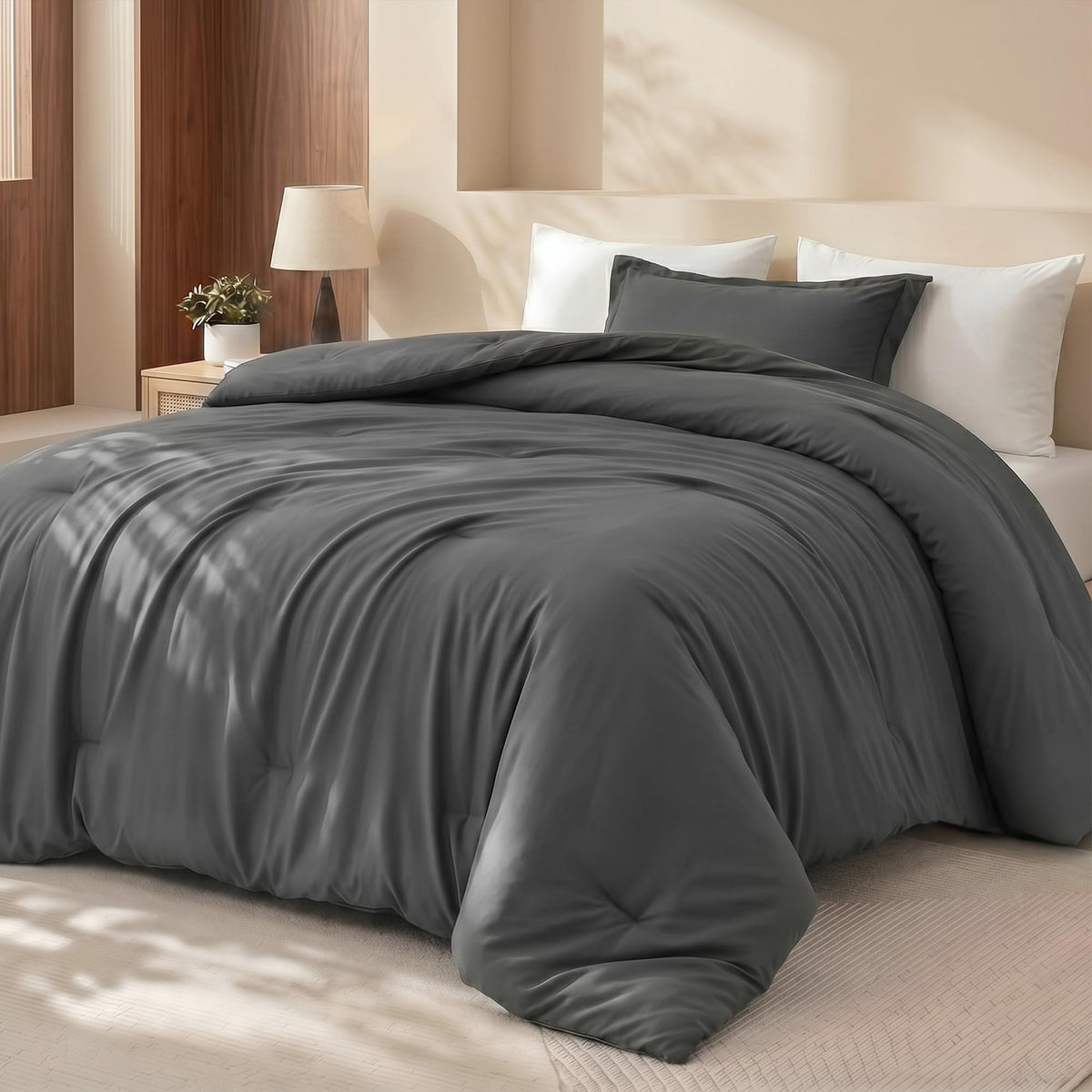 Utopia Bedding 3 Pc Queen Comforter Set, Printed Comforter, Meadow Mist