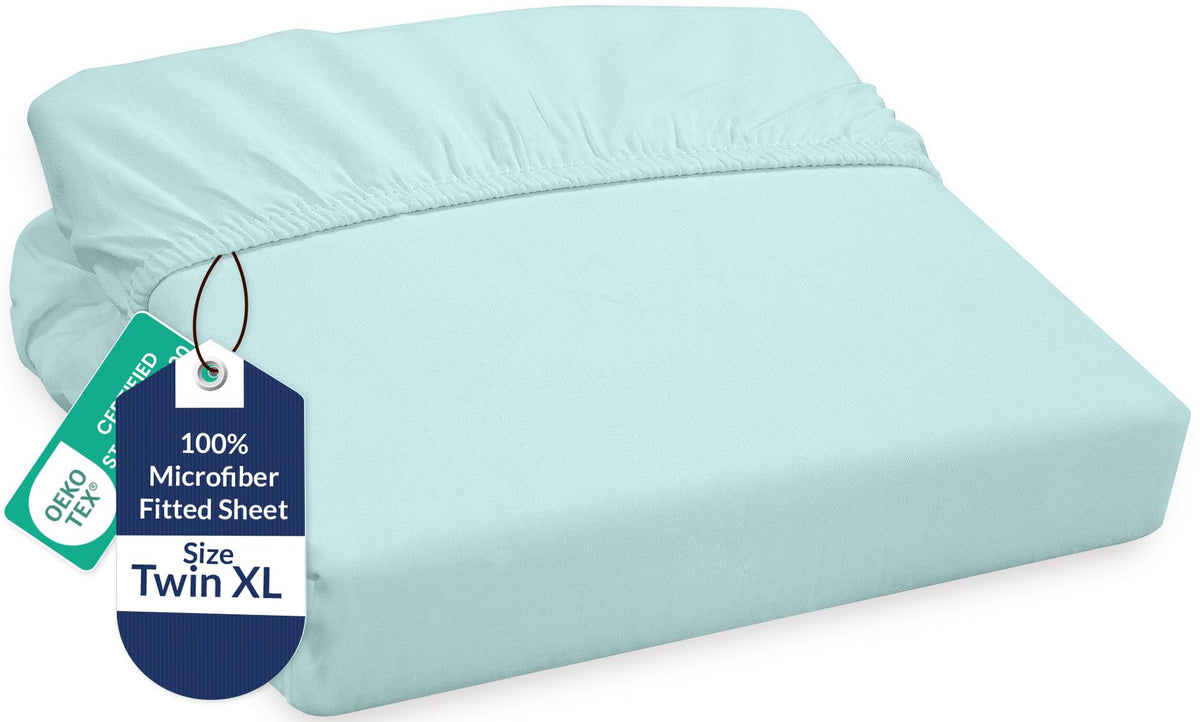 Royale Linens Fitted Sheet Queen - Ultra Soft 1800 Brushed Microfiber - Hotel Luxury Bottom Sheets - Wrinkle Free & Fade Resistant - Deep Pocket Fitted Sheet Only (Queen, White)