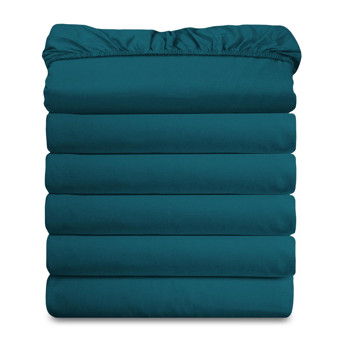 Elegant Comfort Ultra Soft Bulk Pack of 6 Bottom Fitted Sheets - 1500 Premium Hotel Quality Microfiber 6 Pack Fitted Sheets - Deep Pockets up to 16 Inches, Twin/Twin XL Size, Gray