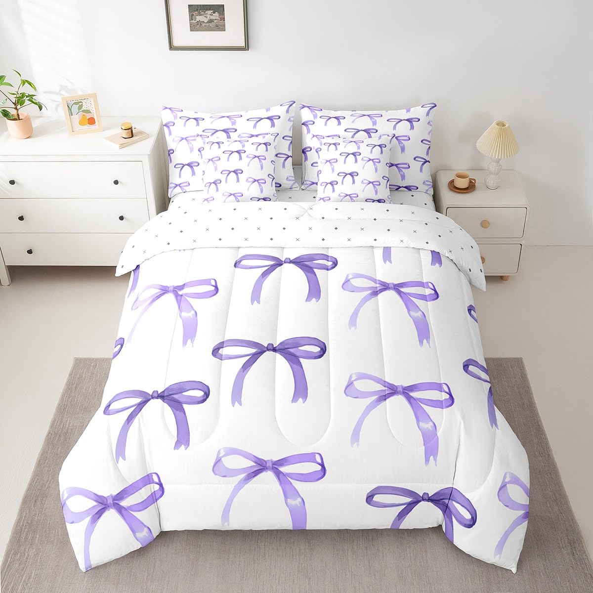 Feelyou Cute Leopard Bedding Set for All Season Cheetah 7 Pieces Comforter Sets Full Size Teens Room Decor Pink Animal Print Bed in a Bag with Comforter, Sheets, Pillowcases & Cushion Cover