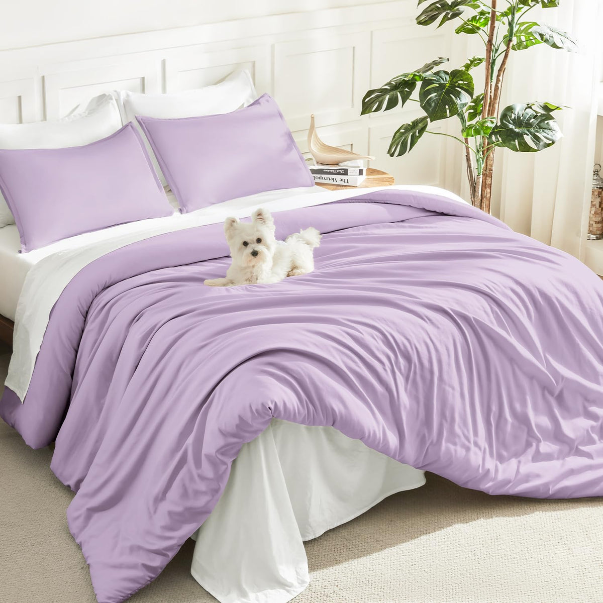 Litanika King Comforter Set Sage Green, 3 Pieces Lightweight Solid Bed Set