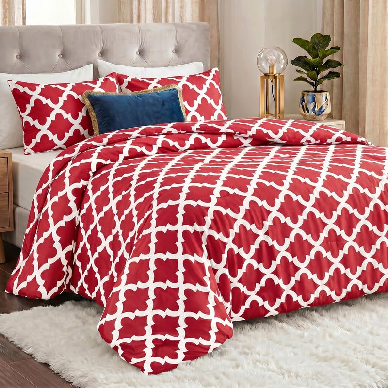 Utopia Bedding 3 Pc Queen Comforter Set, Printed Comforter, Meadow Mist