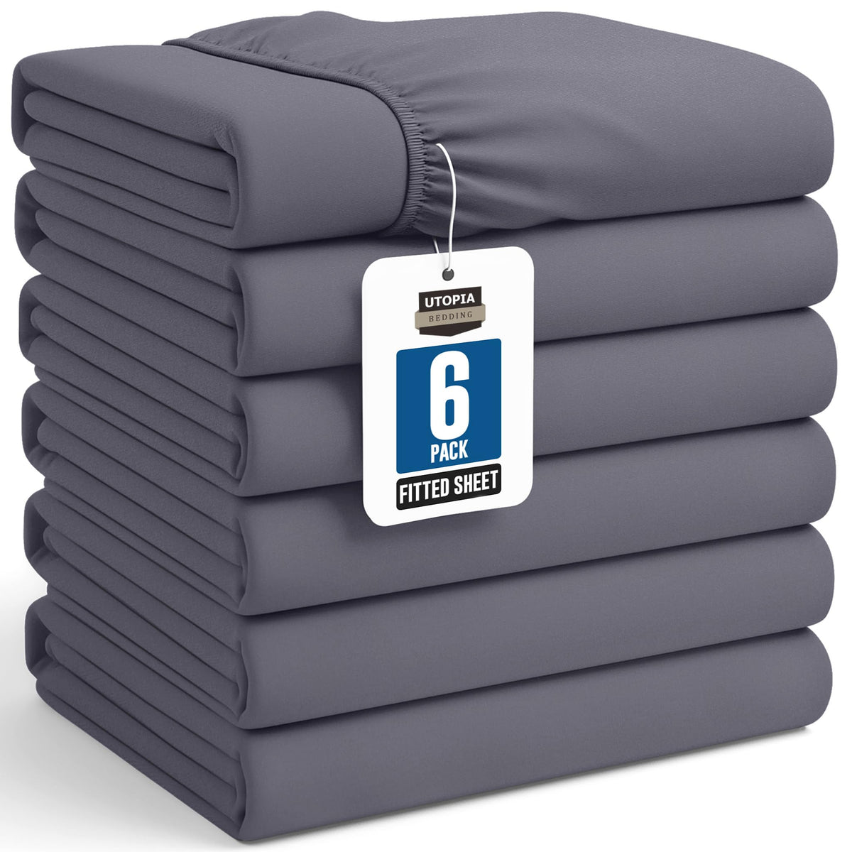 Queen Fitted Sheet, Ultra Soft Fits Up to 15 Inch Deep Pocket, White